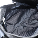 PRADA Shoulder Bag Nylon Black Silver Auth 176211-10