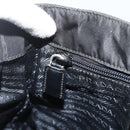 PRADA Shoulder Bag Nylon Black Silver Auth 176211-25