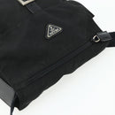 PRADA Shoulder Bag Nylon Black Silver Auth 176211-6