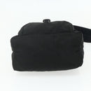 PRADA Shoulder Bag Nylon Black Silver Auth 176211-5