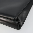 GUCCI Hand Bag Leather Black Silver 007 2002 Auth 176212-12