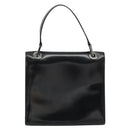 GUCCI Hand Bag Leather Black Silver 007 2002 Auth 176212-3