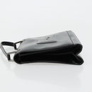 GUCCI Hand Bag Leather Black Silver 007 2002 Auth 176212-5