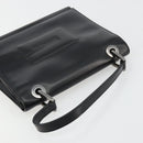 GUCCI Hand Bag Leather Black Silver 007 2002 Auth 176212-6