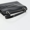 GUCCI Hand Bag Leather Black Silver 007 2002 Auth 176212-7