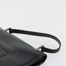 GUCCI Hand Bag Leather Black Silver 007 2002 Auth 176212-8
