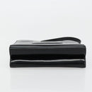 GUCCI Hand Bag Leather Black Silver 007 2002 Auth 176212-9