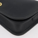 Coach Shoulder Bag Leather Black Gold Auth 176214A-14