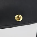 Coach Shoulder Bag Leather Black Gold Auth 176214A-18
