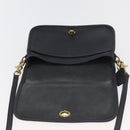 Coach Shoulder Bag Leather Black Gold Auth 176214A-10