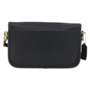 Coach Shoulder Bag Leather Black Gold Auth 176214A-2