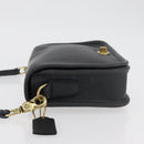 Coach Shoulder Bag Leather Black Gold Auth 176214A-4