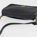 Coach Shoulder Bag Leather Black Gold Auth 176214A-6