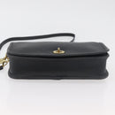 Coach Shoulder Bag Leather Black Gold Auth 176214A-5