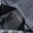 FENDI Zucchino Canvas Shoulder Bag Black Gold Auth 176217A-21