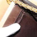 CHANEL Matelasse Chain Shoulder Bag Lamb Skin Beige Gold CC Auth 176218-12