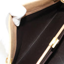 CHANEL Matelasse Chain Shoulder Bag Lamb Skin Beige Gold CC Auth 176218-23