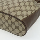 GUCCI GG Supreme Drawstring Bag Web Sherry Line PVC Beige 164 02 034 Auth 176220-14