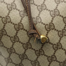 GUCCI GG Supreme Drawstring Bag Web Sherry Line PVC Beige 164 02 034 Auth 176220-9