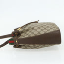 GUCCI GG Supreme Drawstring Bag Web Sherry Line PVC Beige 164 02 034 Auth 176220-3