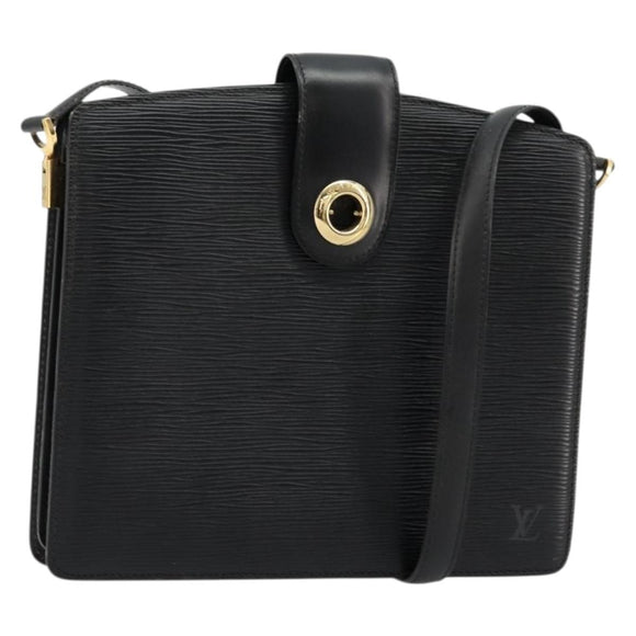 LOUIS VUITTON Epi Capuchin Shoulder Bag Black M52342 LV Auth 176221