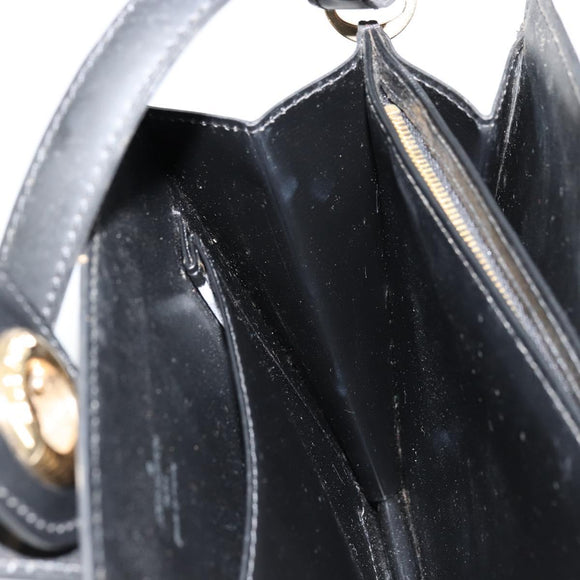 LOUIS VUITTON Epi Capuchin Shoulder Bag Black M52342 LV Auth 176221