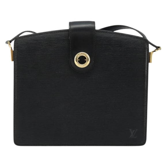LOUIS VUITTON Epi Capuchin Shoulder Bag Black M52342 LV Auth 176221