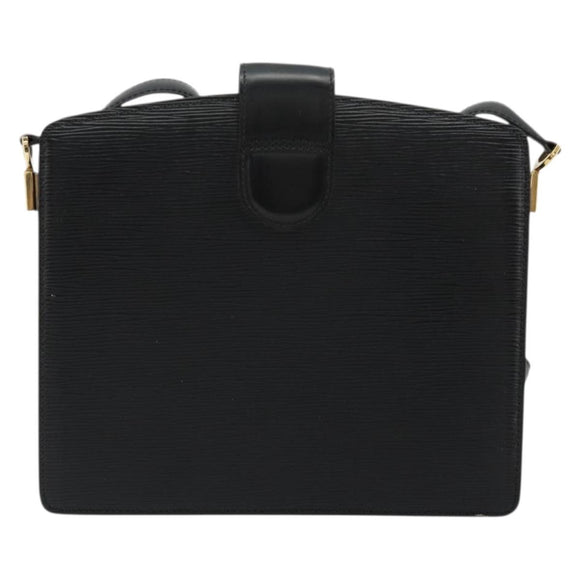 LOUIS VUITTON Epi Capuchin Shoulder Bag Black M52342 LV Auth 176221