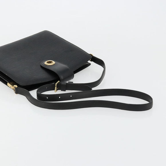 LOUIS VUITTON Epi Capuchin Shoulder Bag Black M52342 LV Auth 176221