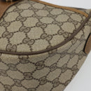 GUCCI GG Supreme Web Sherry Line Bag PVC Beige Gold 89 02 032 Auth 176224-14