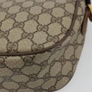 GUCCI GG Supreme Web Sherry Line Bag PVC Beige Gold 89 02 032 Auth 176224-16
