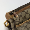 GUCCI GG Supreme Web Sherry Line Bag PVC Beige Gold 89 02 032 Auth 176224-9