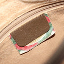 GUCCI GG Supreme Web Sherry Line Bag PVC Beige Gold 89 02 032 Auth 176224-19