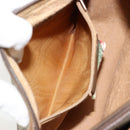 GUCCI GG Supreme Web Sherry Line Bag PVC Beige Gold 89 02 032 Auth 176224-23