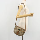 GUCCI GG Supreme Web Sherry Line Bag PVC Beige Gold 89 02 032 Auth 176224-24
