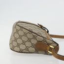 GUCCI GG Supreme Web Sherry Line Bag PVC Beige Gold 89 02 032 Auth 176224-3