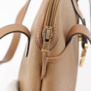 Christian Dior Trotter Canvas Hand Bag PVC Beige Gold Auth 176225-10