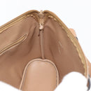 Christian Dior Trotter Canvas Hand Bag PVC Beige Gold Auth 176225-18