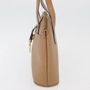 Christian Dior Trotter Canvas Hand Bag PVC Beige Gold Auth 176225-3