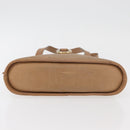 Christian Dior Trotter Canvas Hand Bag PVC Beige Gold Auth 176225-5