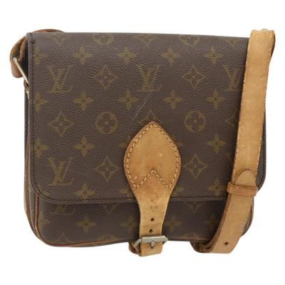 LOUIS VUITTON Monogram Cartouchiere MM Shoulder Bag Vintage M51253 Auth 176226