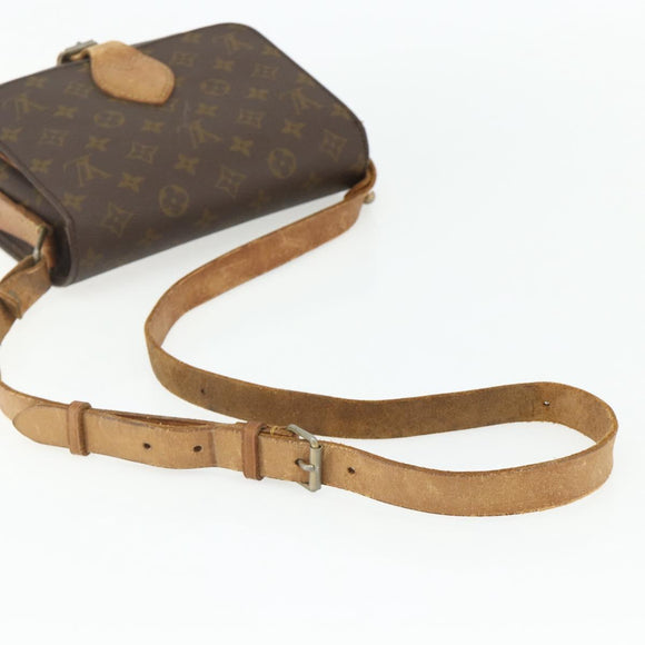 LOUIS VUITTON Monogram Cartouchiere MM Shoulder Bag Vintage M51253 Auth 176226