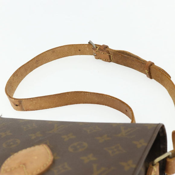 LOUIS VUITTON Monogram Cartouchiere MM Shoulder Bag Vintage M51253 Auth 176226