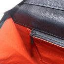 SAINT LAURENT Umhängetasche Leder Schwarz Silber Auth 176228-19