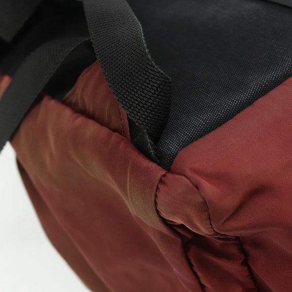 PRADA Backpack Nylon Red Silver Auth 176229