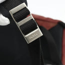 PRADA Backpack Nylon Red Silver Auth 176229-20