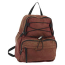 PRADA Backpack Nylon Red Silver Auth 176229-1