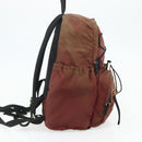 PRADA Backpack Nylon Red Silver Auth 176229-3