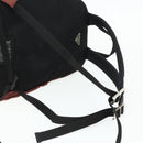 PRADA Backpack Nylon Red Silver Auth 176229-8