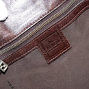 FENDI Zucca Canvas Tote Bag Black Brown Auth 176230-19
